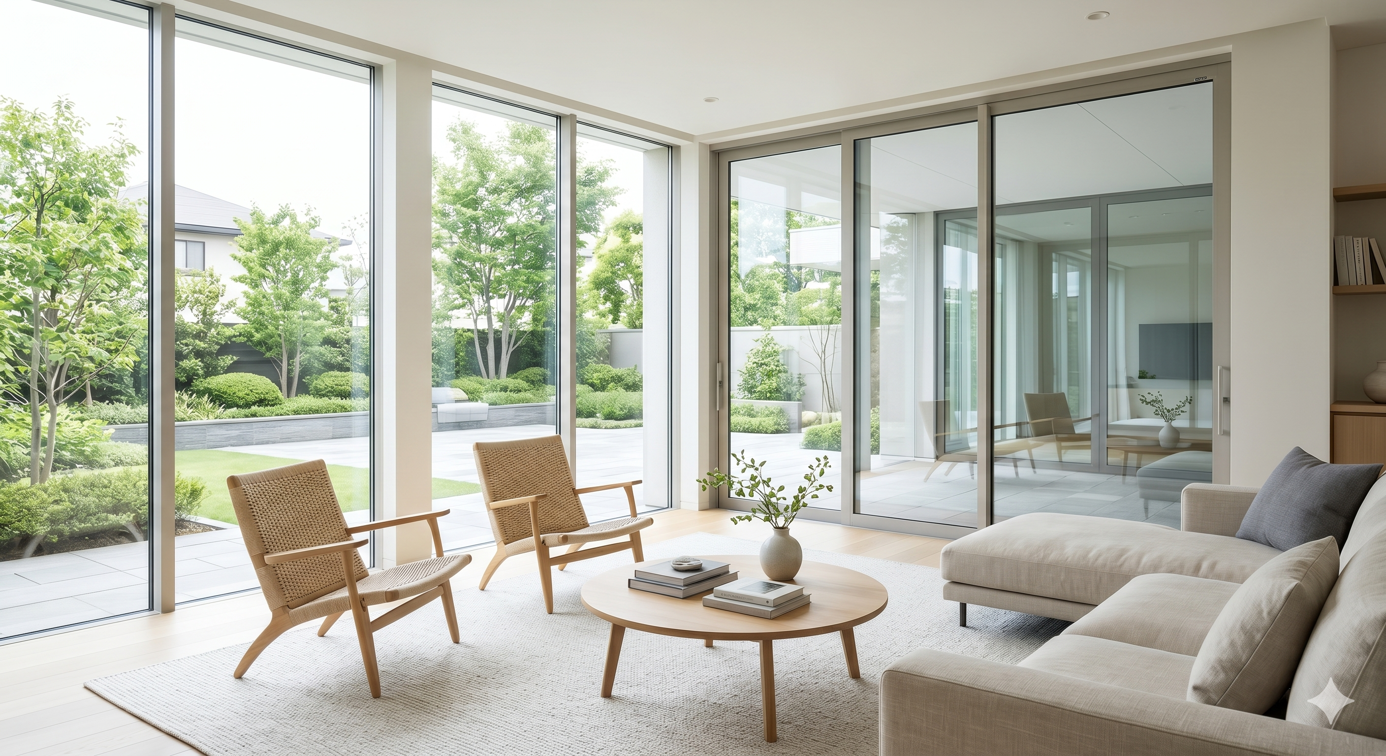 งานติดฟิล์มใสกันความร้อนห้องนั่งเล่น