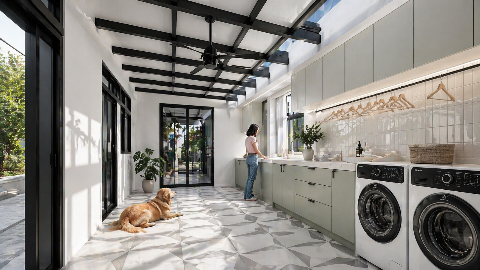 ต่อเติมหลังคาหลังบ้าน