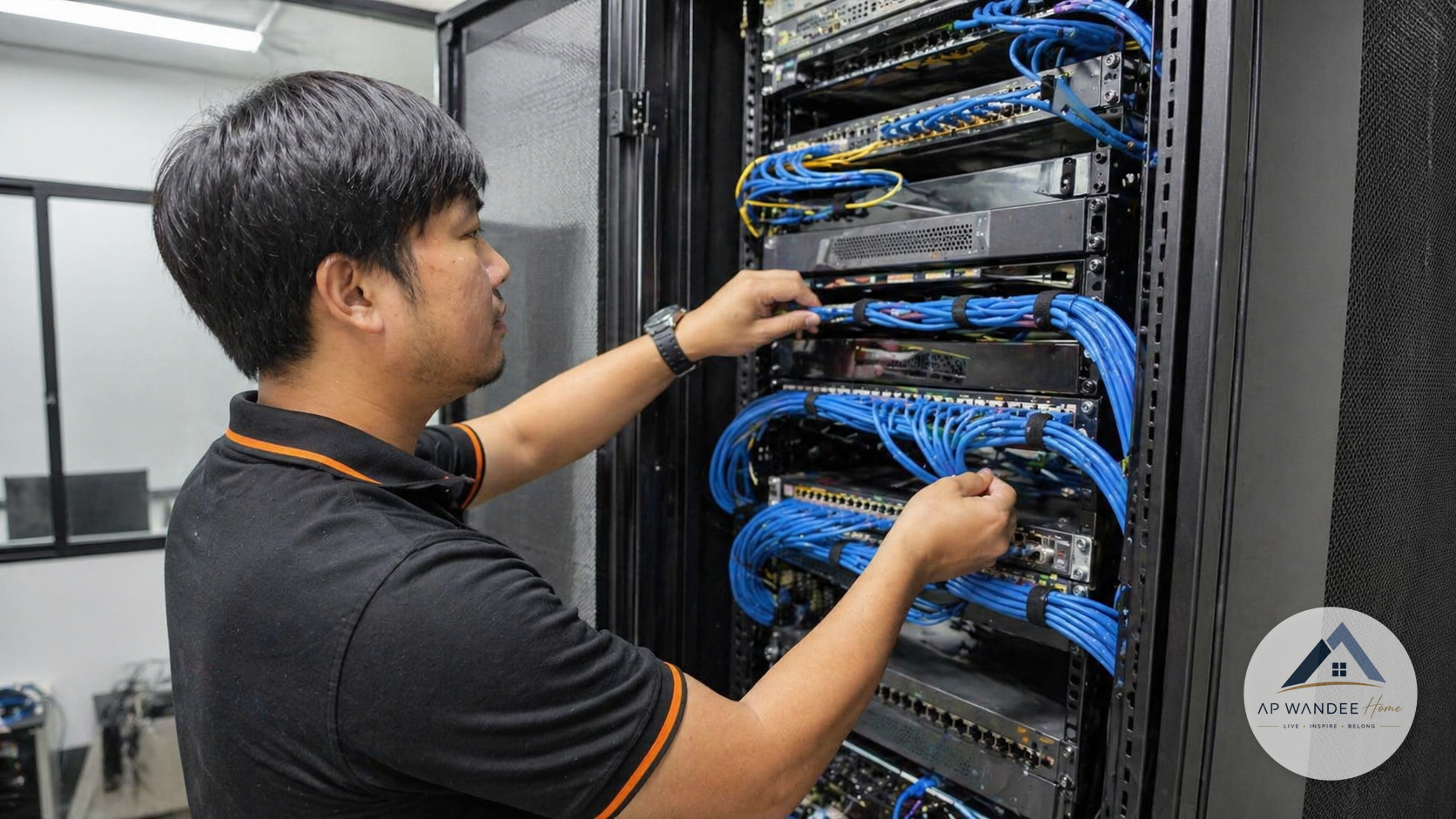 งานวางระบบอินเทอร์เน็ต Wi-Fi LAN และ Network