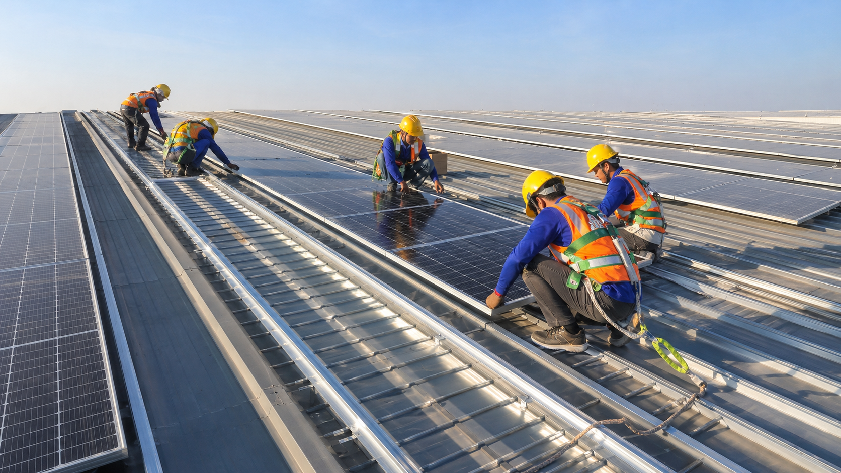 ทีมติดตั้งโซลาร์เซลล์มืออาชีพ